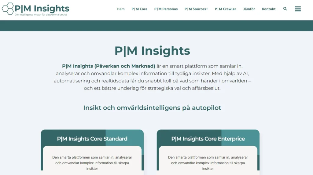 Produkter | PoM Insights
