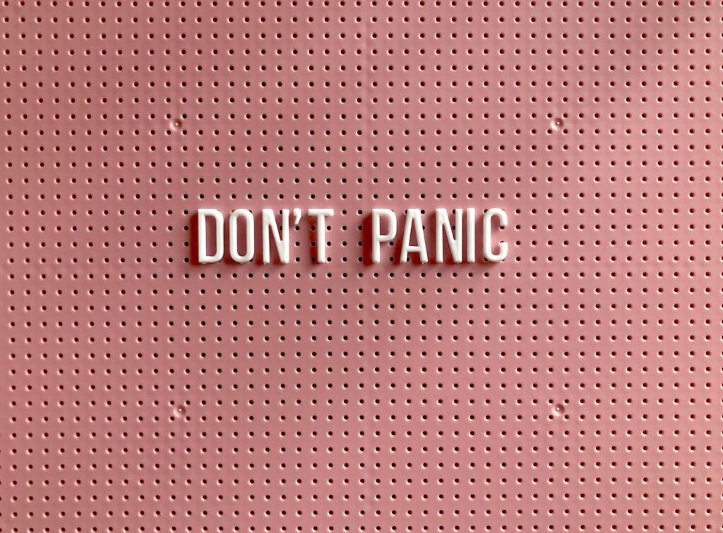 Don’t panic – personlig detalj från Procedit